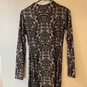 DOLCE VITA print long sleeve mini dress (comes with neon belt) worn once